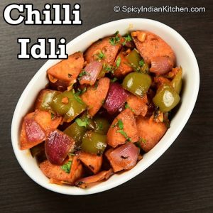 Read more about the article Chilli Idli | Idli manchurian | chilli idli recipe | how to make chilli idli | chili idli