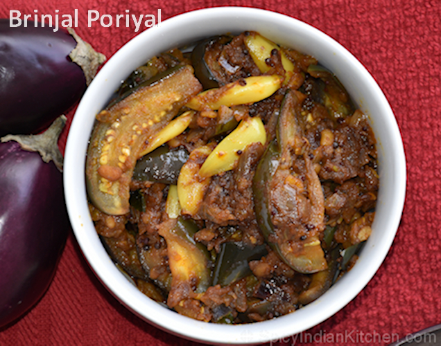 Read more about the article Brinjal Curry | Ennai Kathirikkai poriyal | Kathrikkai Poriyal | Brinjal masala