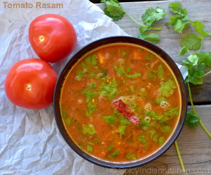 Read more about the article Tomato Rasam | Tomato Charu | Thakkali Rasam | How to make rasam