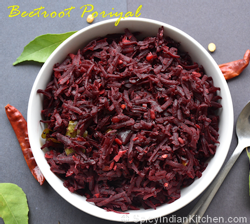 Read more about the article Beetroot Poriyal | Beetroot Stir-fry | How to make beetroot poriyal | Beetroot Thoran