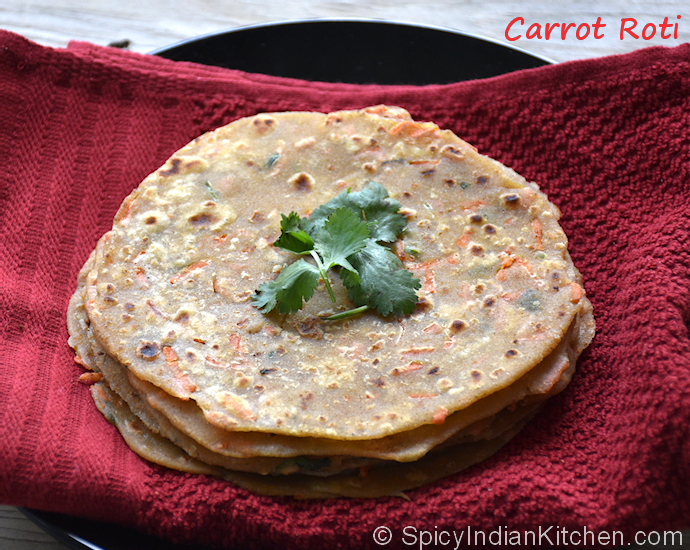 Read more about the article Carrot Roti | Healthy roti recipe | Kids lunch box special roti | How to make carrot roti
