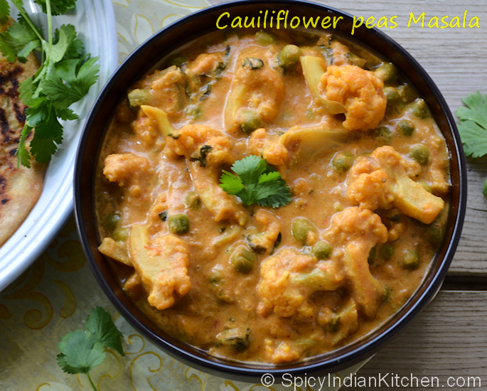 Read more about the article Cauliflower kurma | Cauliflower Peas gravy | Cauliflower gravy | Pattani kurma recipe