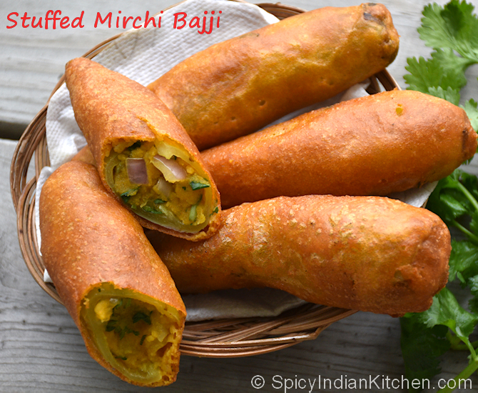 Read more about the article Stuffed Mirchi Bajji | Milagai bajji | Potato Stuffed Chili Bajji | How to make chili bajji | Evening Snacks