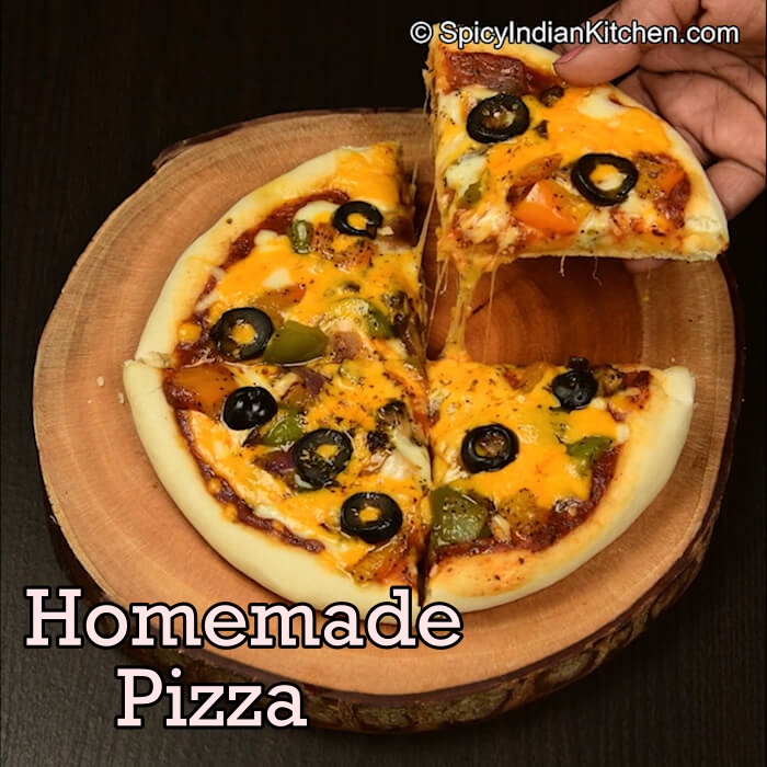 Read more about the article Homemade Pizza | Veg Pizza recipe | Veg pizza without oven | how to make pizza without oven