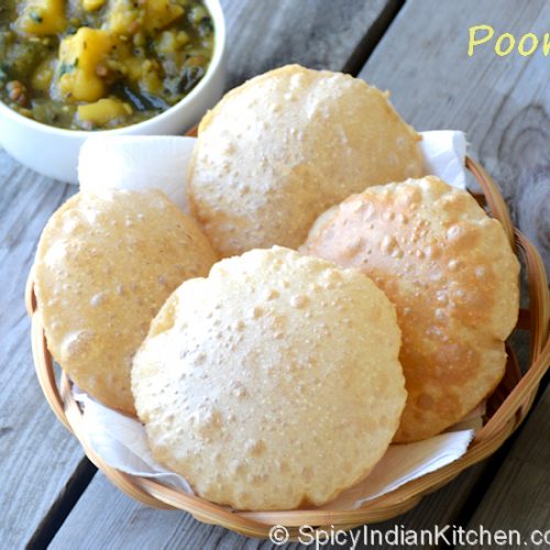 Poori in Tamil | பூரி | பூரி செய்வது எப்படி? | Poori Recipe | how to make poori - Spicy Indian Kitchen