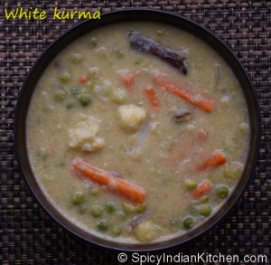 Read more about the article Mixed vegetable kurma | white kurma | How to make white kurma
