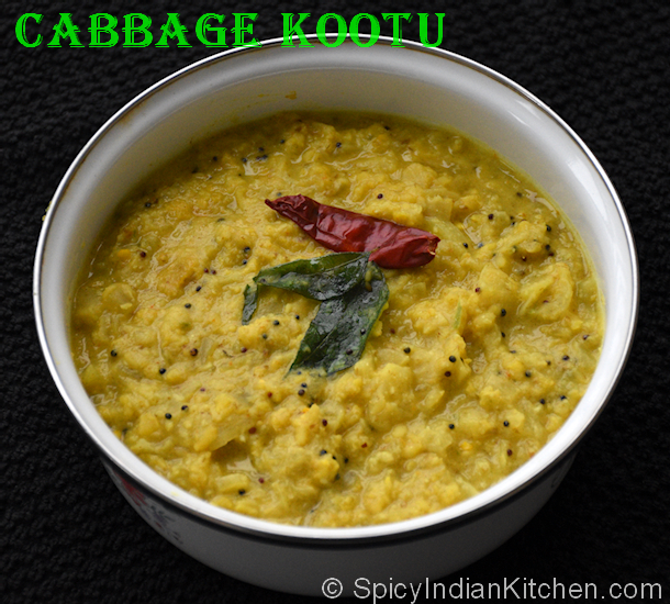 Read more about the article Cabbage Kootu/How to make Cabbage Kootu