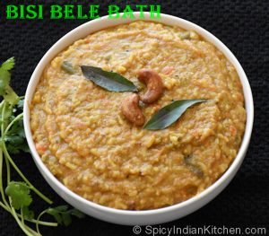 Read more about the article Bisi Bele Bath/How to make bisibelebath