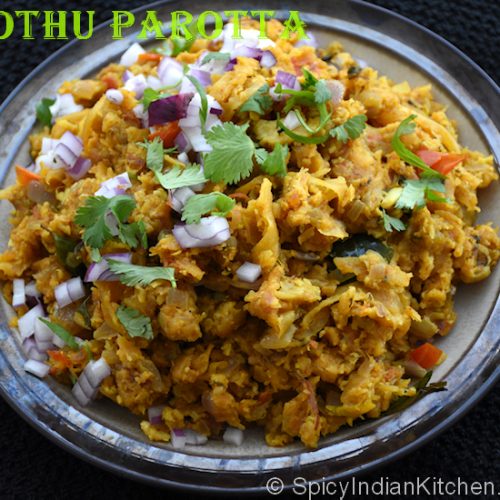 Kothu Parotta/ How to make Kothu Parotta - Spicy Indian Kitchen