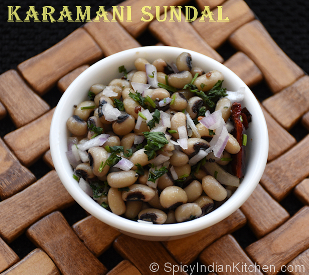 Read more about the article Karamani Sundal | Black Eyed Peas Salad | Healthy Evening Snack | Sundal Recipe | How to make Sundal