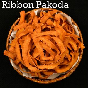 Read more about the article Ribbon Pakoda | Ribbon Murukku | Ola Pakoda | ribbon pakoda recipe | How to make ribbon pakoda