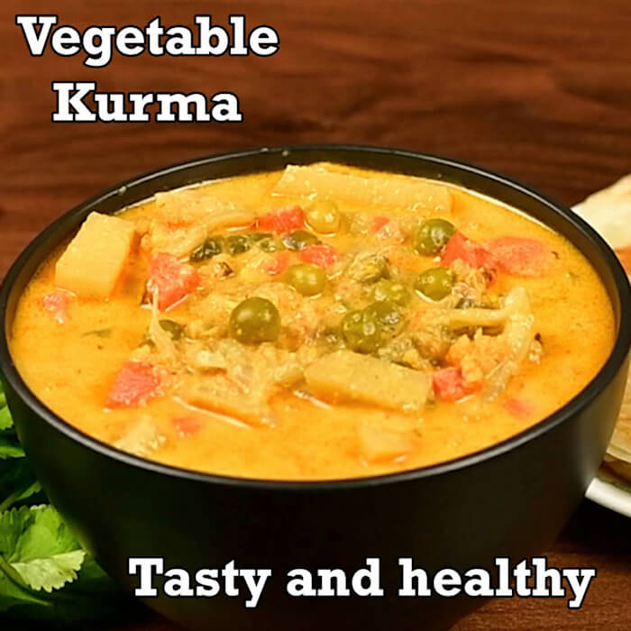 Vegetable Kurma | Veg Kurma recipe | mixed vegetable kurma recipe ...