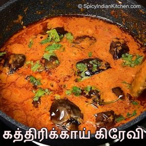Read more about the article Brinjal Gravy in Tamil | கத்திரிக்காய் கிரேவி | Brinjal curry recipe | Brinjal masala gravy