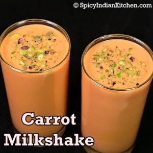 Read more about the article Carrot Milkshake | Carrot Milkshake recipe | Summer drink | How to make carrot milkshake