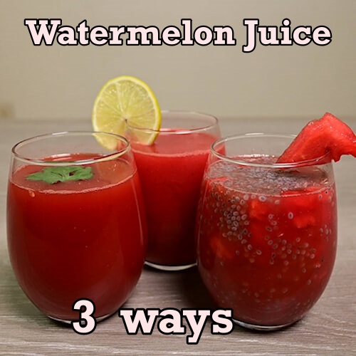 Read more about the article Watermelon Juice in 3 Flavors | Summer drink | Fresh juice | Watermelon juice recipe