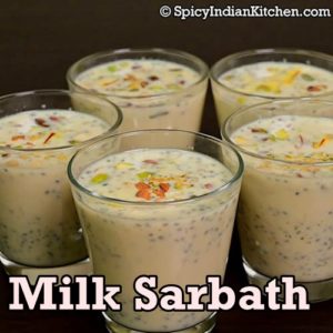 Read more about the article Milk Sarbath | Pal Sarbath | Milk Sarbath Recipe | Summer Drink | Iftar Drink