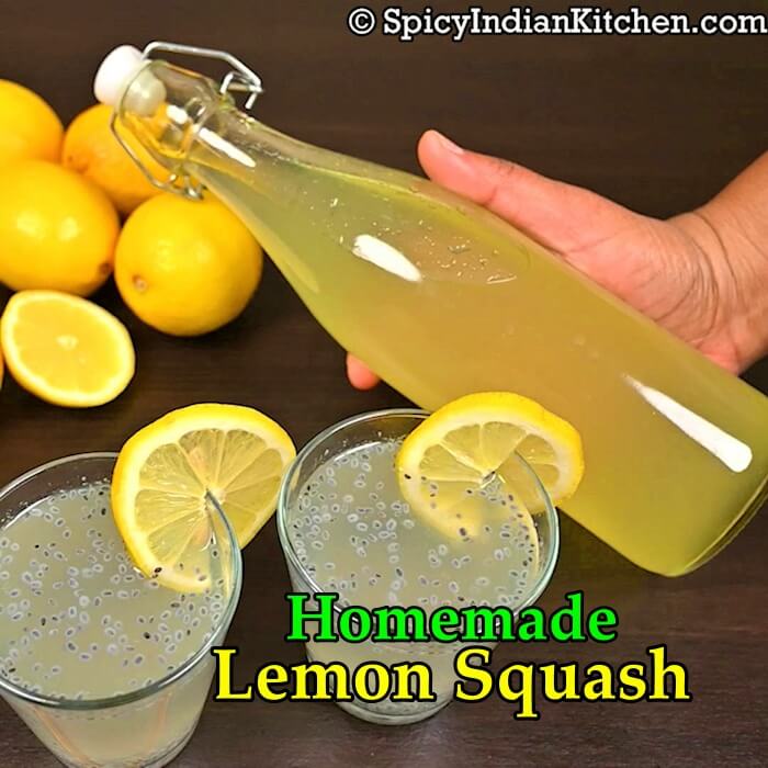 Read more about the article Lemon Squash | Lemon Syrup | Summer Drink | Homemade Lemon Squash | Lemon Sarbath recipe | how to make lemon squash